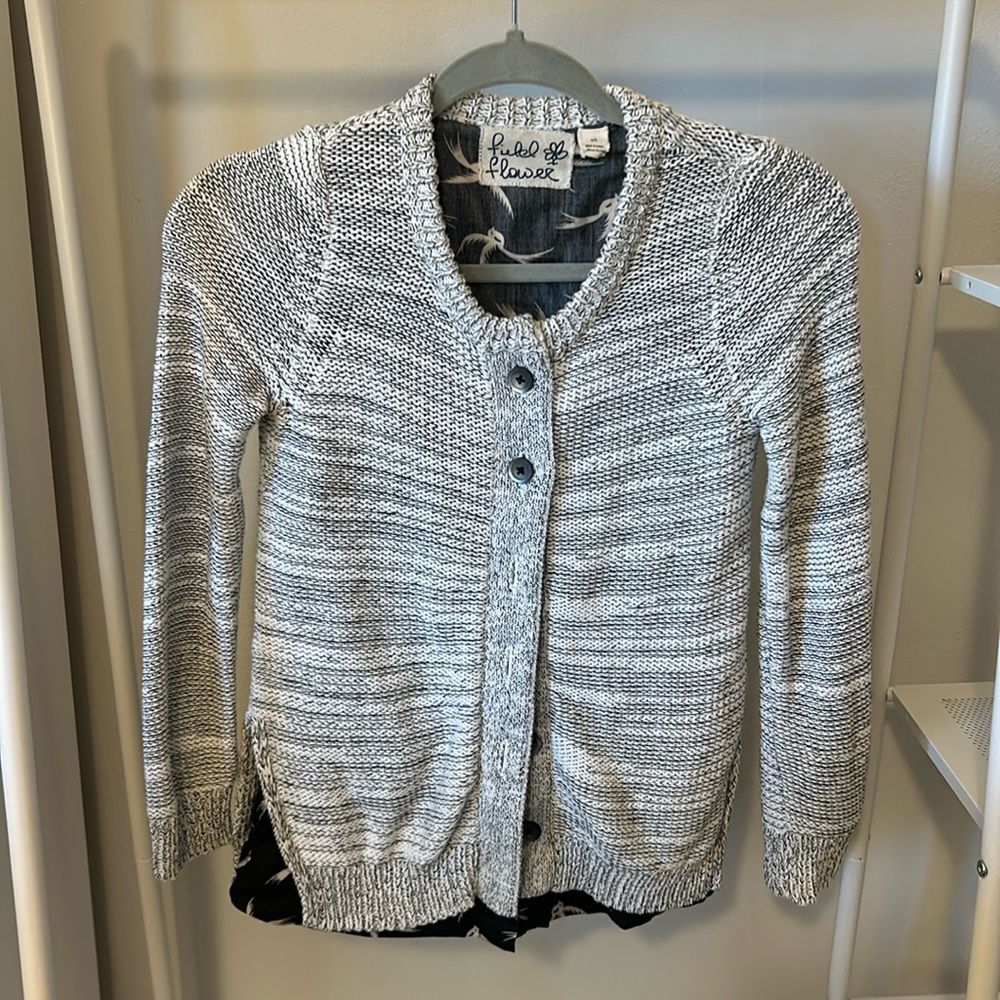 Anthropologie Field and Flower cardigan
